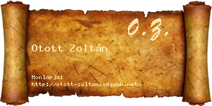 Otott Zoltán névjegykártya
